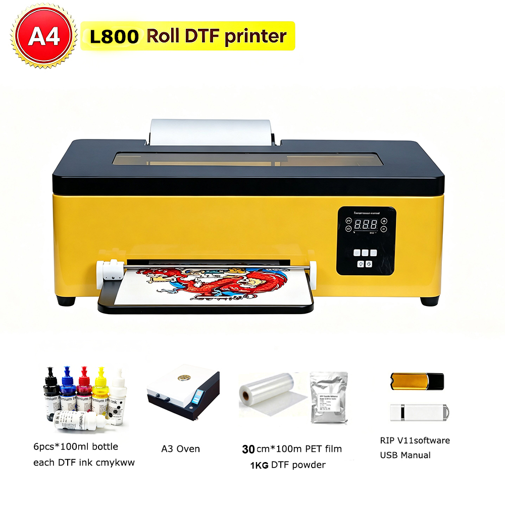 Commercial Printing Machine For Shirts - Verbeterde DTF A4-printer met snijfunctie voor