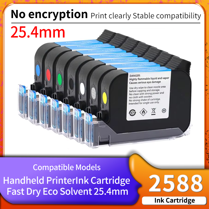 Solvent Printer Ink - 25,4 mm 2588 + M 2588