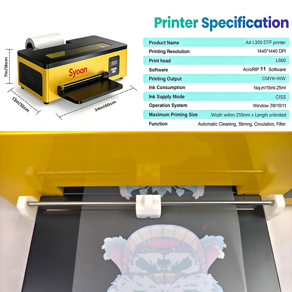 Verbeterde DTF A4-printer met  - Commercial Printing Machine For Shirts recensie en prijs