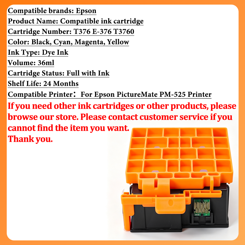 SET 376 T-376 E-376 Inktcartri - Solvent Printer Ink recensie en prijs