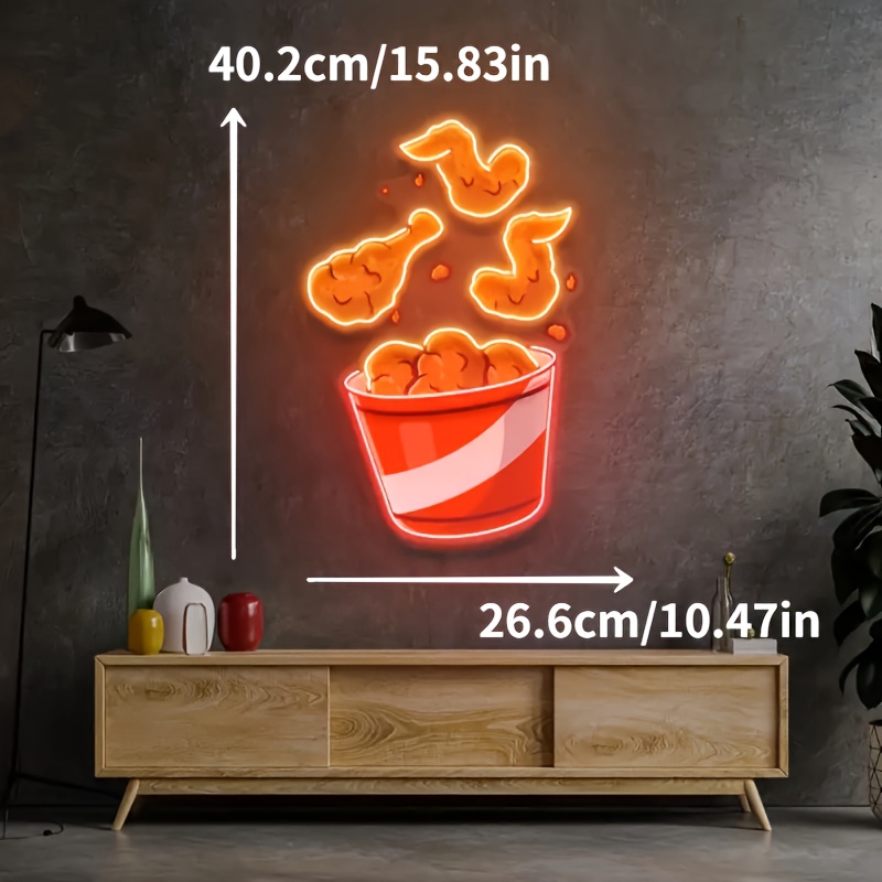 Gebakken Kippenpoot Neon Bord  - Commercial Printing Shop recensie en prijs