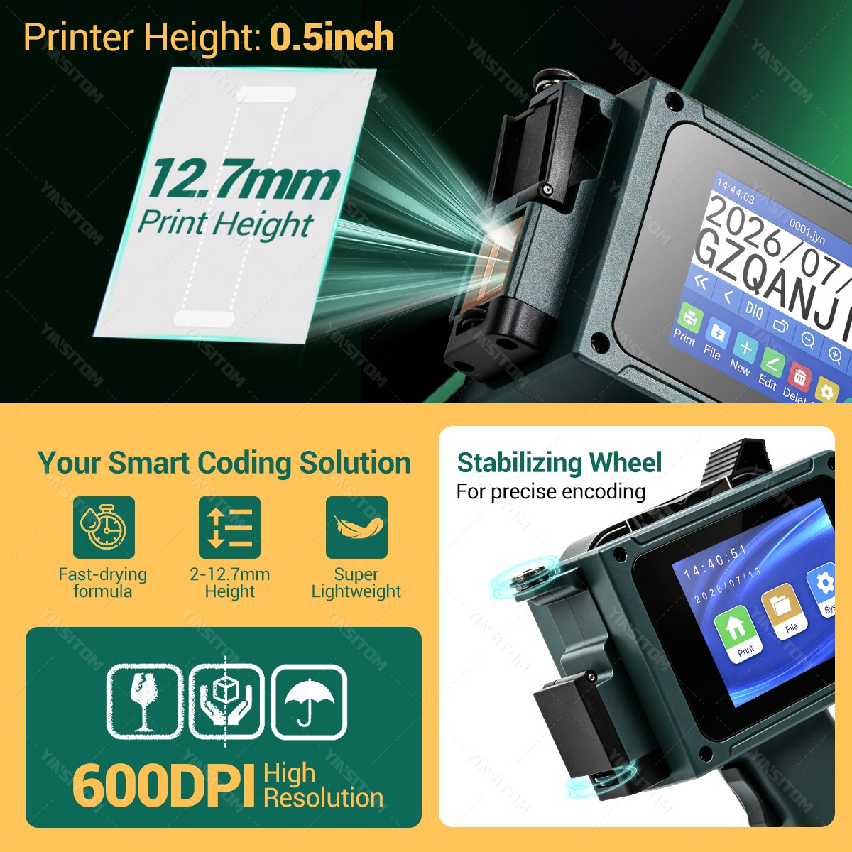 Nieuw geüpgradete 0,5 inch (12 - Commercial Printing Ink recensie en prijs