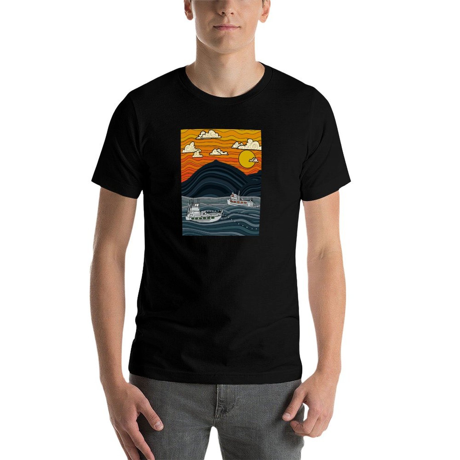 Commercieel vismotief T-shirt, - Commercial Printing And Graphics recensie en prijs
